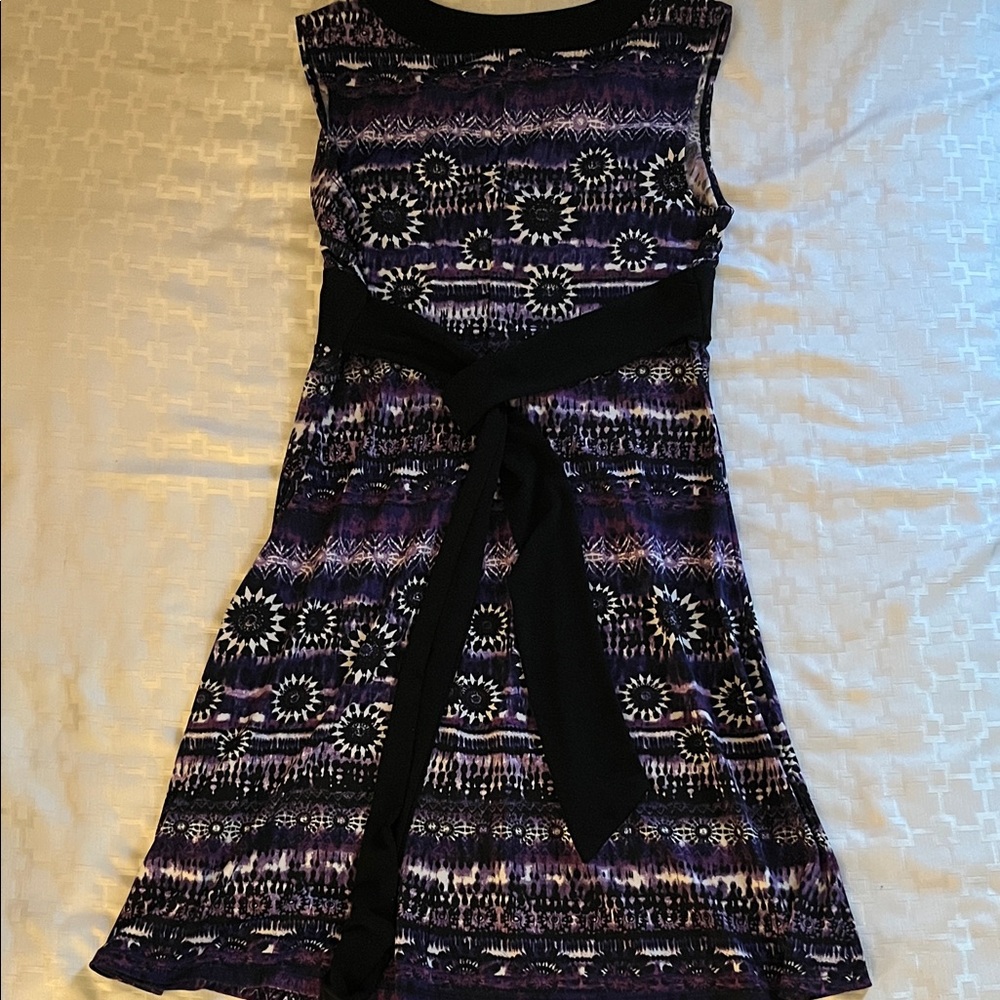 Iz Byer Purple and Black Mini Dress - Picture 3 of 4